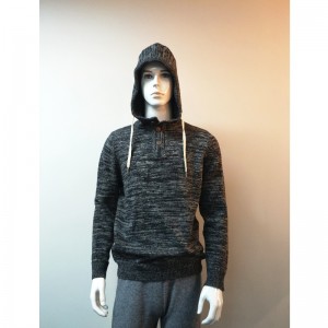 GRIJZE HOODED MAN SWEATER RLMS0005F