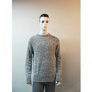 ZWART \u0026 WIT GEMENGD MAN SWEATER RLMS0009F