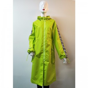 FLUORESCENTE GROENE LONGLINE WINDBREAKJACK DAMES RLWJ0009